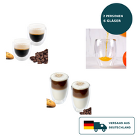 HELDENA doppelwandige Gläser 6-tlg. – 250, 350 und 450 ml