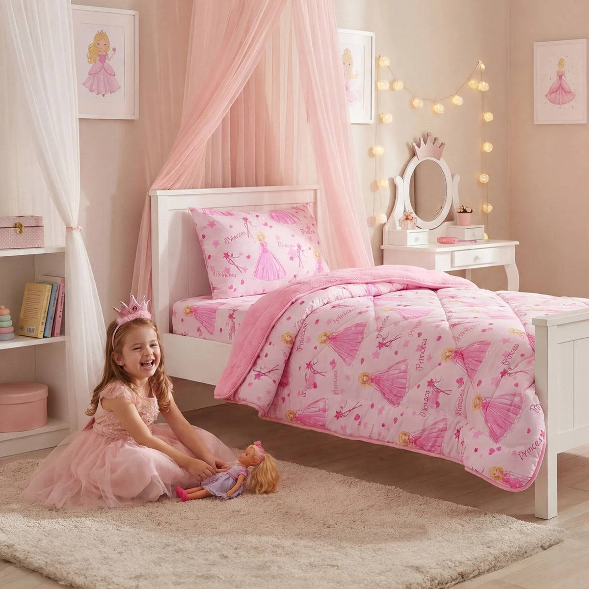 HELDENA Prinzessin Schlafset im Kinderzimmer