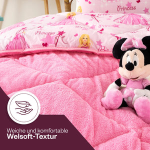 Detail der weichen Wellsoft-Seite des HELDENA Prinzessin Schlafsets