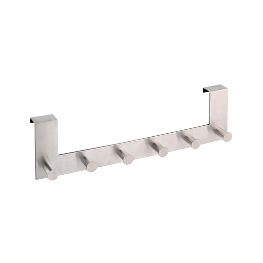 HELDENA Türgarderobe Edelstahl, 6 Haken, 39 cm