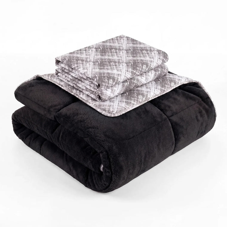 HELDENA Wellsoft Bettdecke Schwarz – Hauptansicht