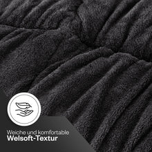 Wellsoft-Oberfläche der HELDENA Bettdecke Schwarz