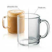 Wilmax Glastasse 250 ml 6er-Set Transparent Borosilikatglas – Anwendungs- oder Detailansicht; Lieferumfang: 6 Stück