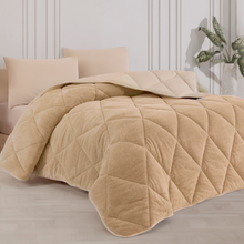 HELDENA Wellsoft Bettdecke Beige – gesteppte Oberfläche