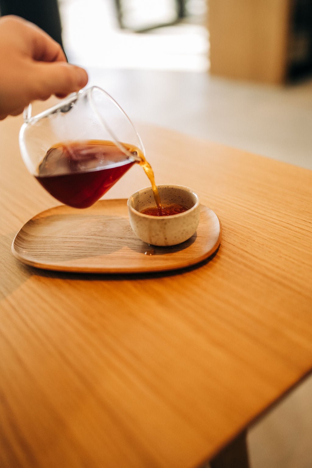 Handgemachte Espressotasse Gelb – 60 ml Steinzeug Keramik Einzelstück