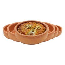 HELDENA Terrakotta Schalen 6er Set 250 ml mit Kunefe – glasiert für Tapas und Dessert