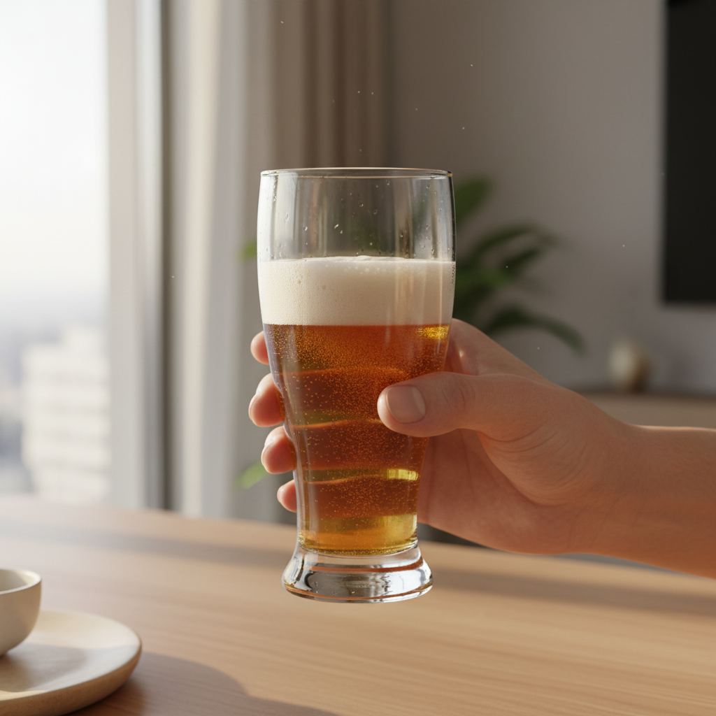 LAV Brotto Bierglas für Weizen Radler und kalte Getränke