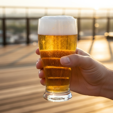 Großes Bierglas 565 ml transparent für Bierliebhaber und Gäste