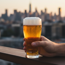 LAV Brotto Bierglas Detailansicht klares stabiles Glas für Alltag