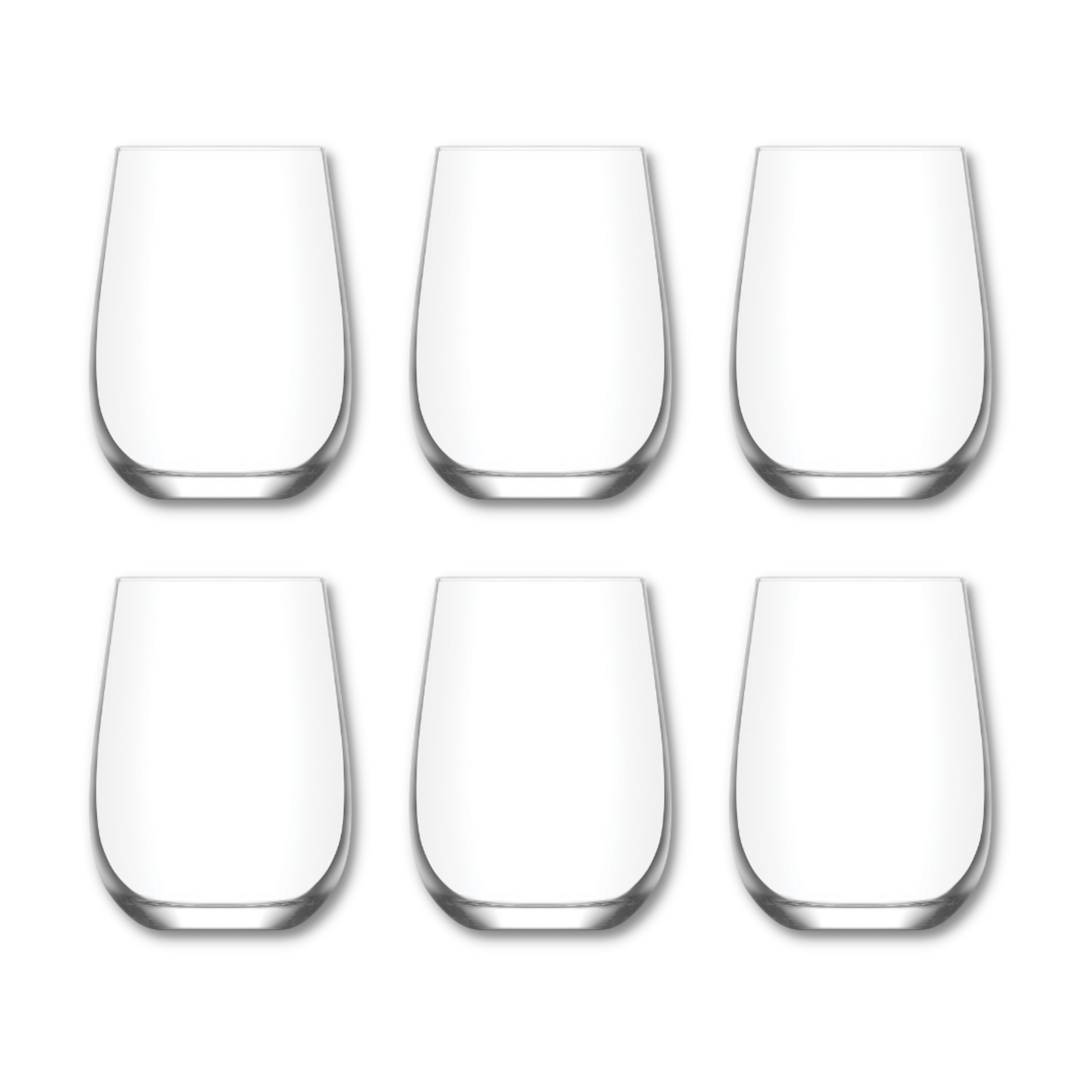 LAV Gaia 6er Set Weingläser 590 ml spülmaschinengeeignet für Haushalt