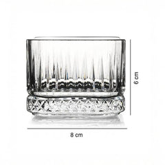 Maßansicht Pasabahce Elysia Glasschale Höhe 62mm Durchmesser 80mm