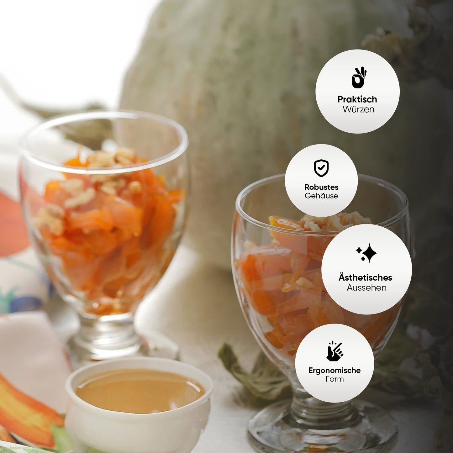 LAV Nectar Trinkglas 280 ml bauchige Form für Wasser Saft und Softdrinks