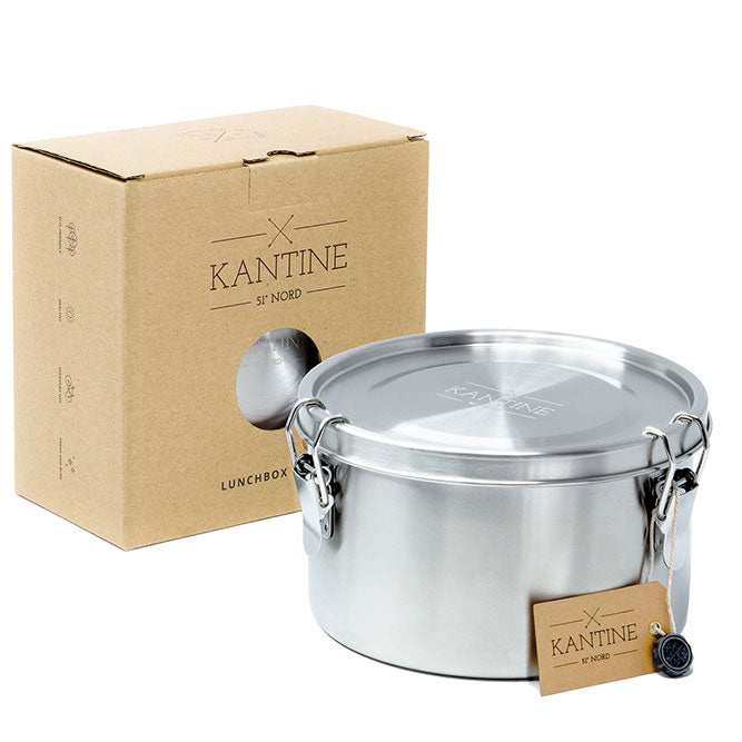 HELDENA Tiffin Lunchbox 1200 ml aus Edelstahl auslaufsicher mit Bügelverschluss