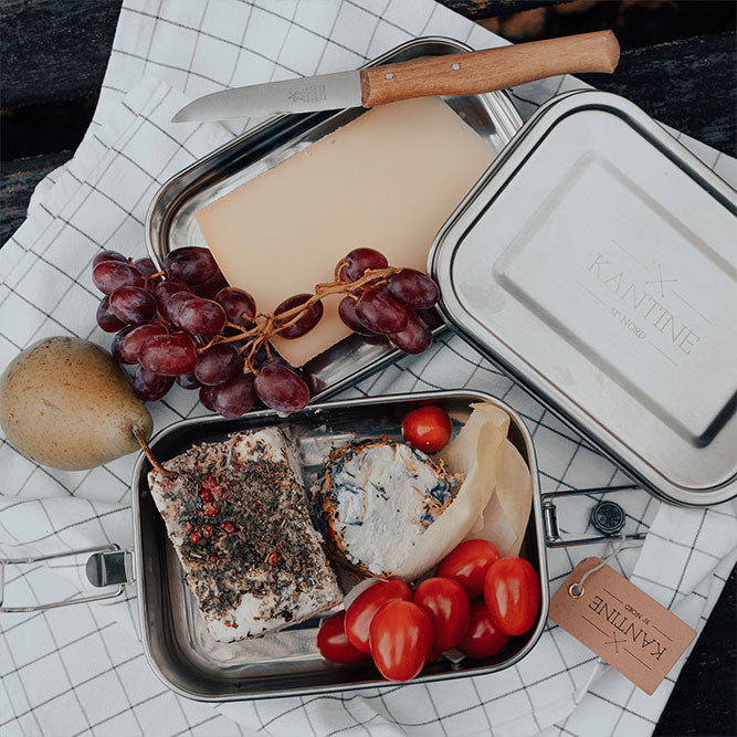 HELDENA Edelstahl Meal Prep Box Bento für Reisen Uni und Picknick
