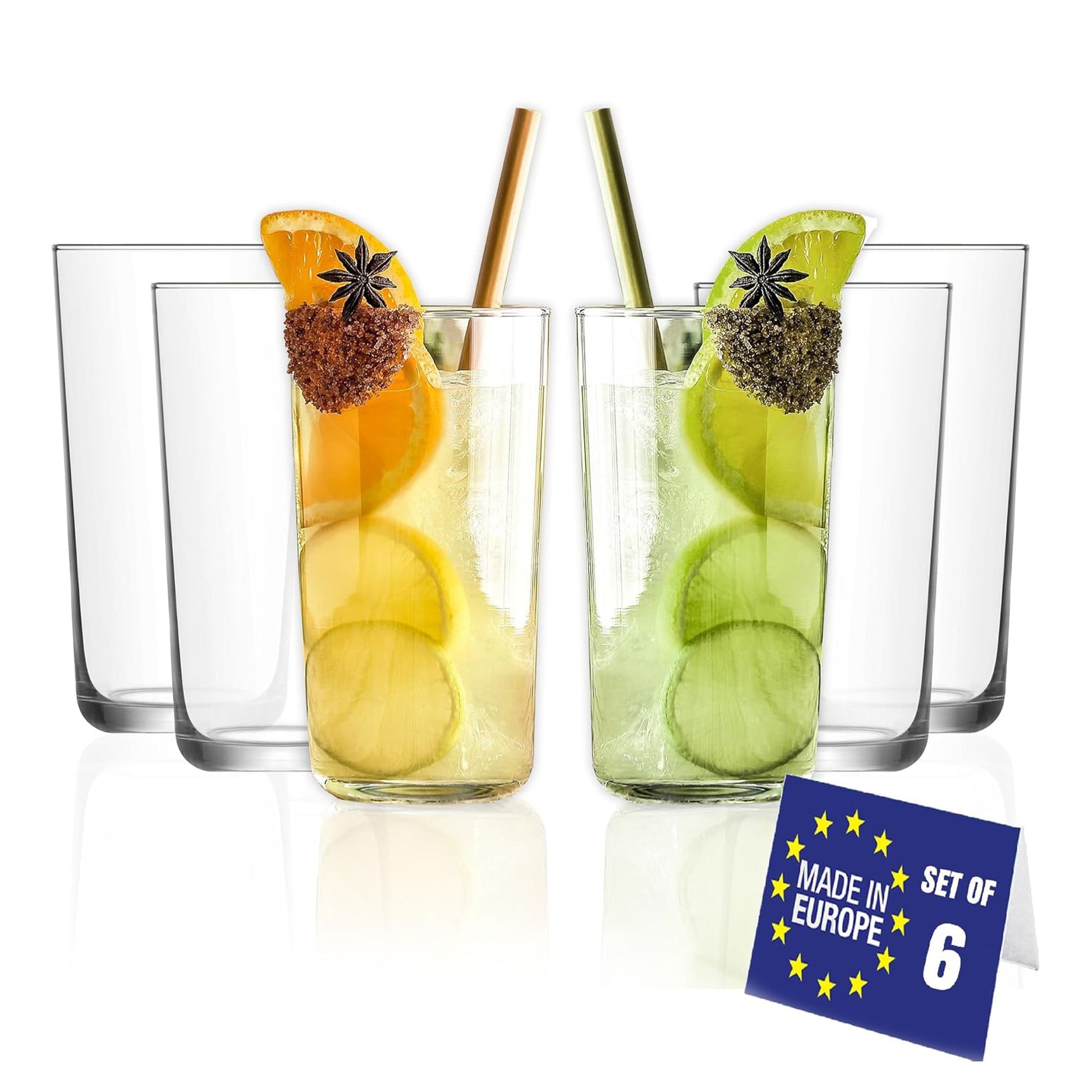 Longdrinkglas LAV Assos 490 ml für Wasser Saft Cocktail und Limo