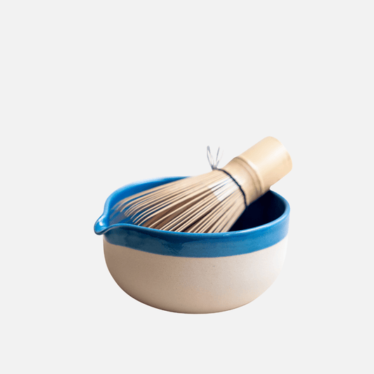 Matcha Chawan Blau – handgemachte Keramikschale für die japanische Teezeremonie