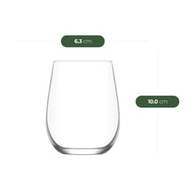 LAV Gaia 475 ml Glas Detailansicht klares Glas für Softdrinks und Eistee