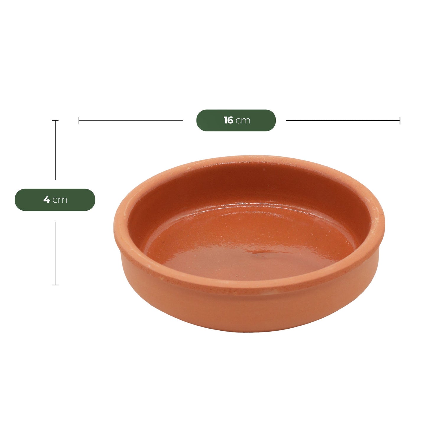 Terrakotta Schalen Maße 16 x 4 cm 450 ml im 2er Set