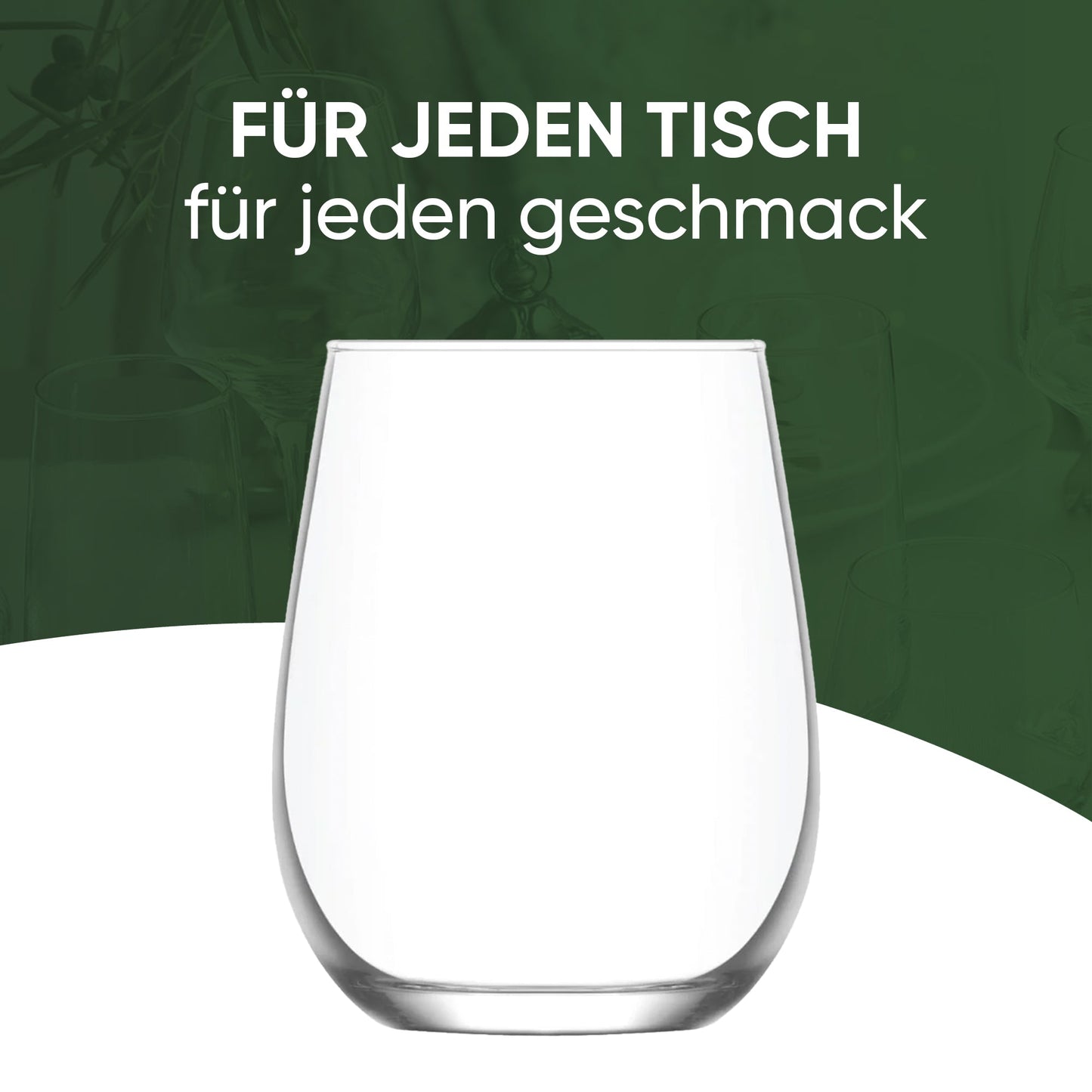 LAV Gaia Set 12 Stück drei verschiedene Größen für vollständigen Tischbedarf