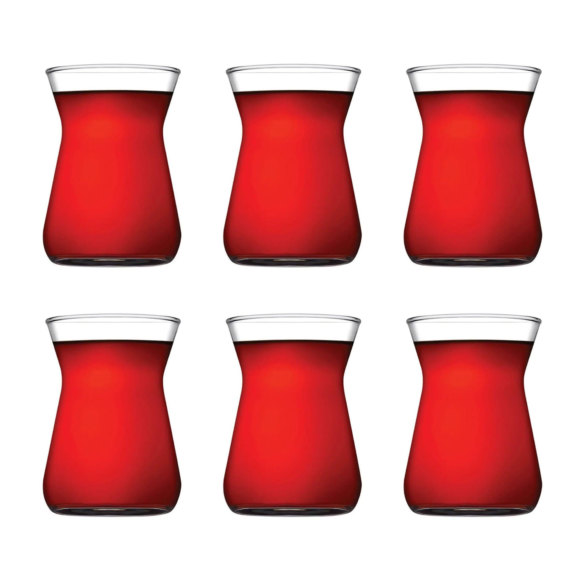 Pasabahce Irem Teeglas 132 ml Detailansicht türkischer Teestil Klarglas