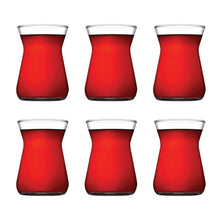 Pasabahce Irem Teeglas 132 ml Detailansicht türkischer Teestil Klarglas