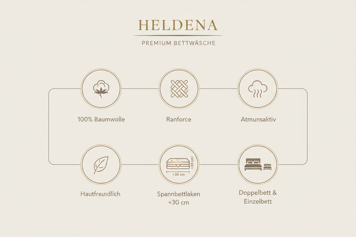 Bettwäsche Braun Schlafzimmer Baumwolle Ranforce gemütlich