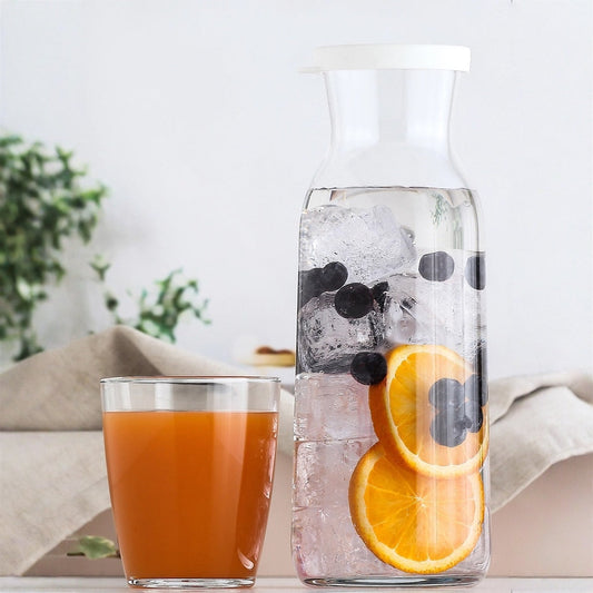 Glaskaraffe LAV Fonte 1200 ml geradlinige Form transparent für Gäste