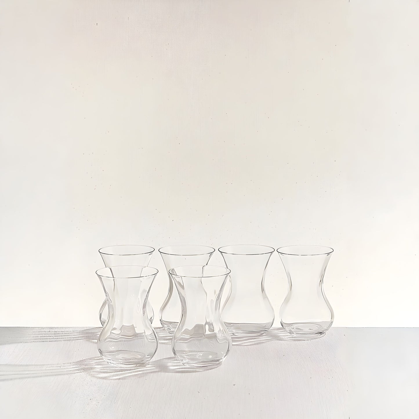 Üsküdar Teeglas 120 ml transparent klassische Tulpenform Seitenansicht Pasabahce
