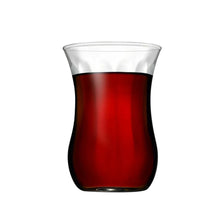 Pasabahce Üsküdar Teegläser 120 ml 6er Set Rillenmuster für türkischen Tee