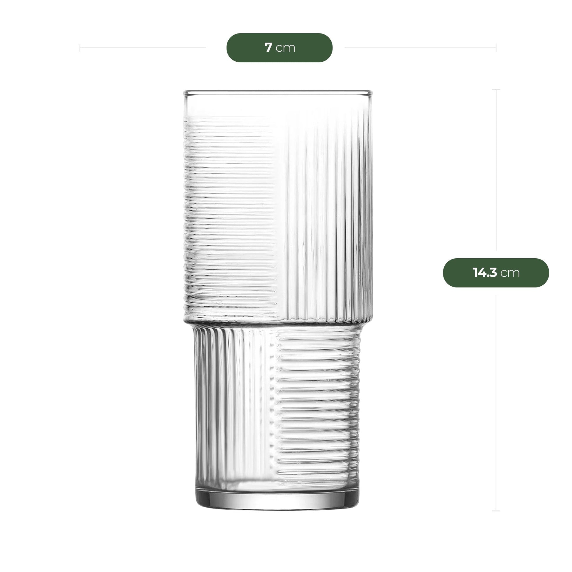 Helen Glasset in drei Größen für Wasser Tee und Softdrinks