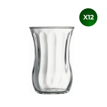 Üsküdar Teeglas 120 ml Detailansicht Rillenmuster für Alltag und Gäste