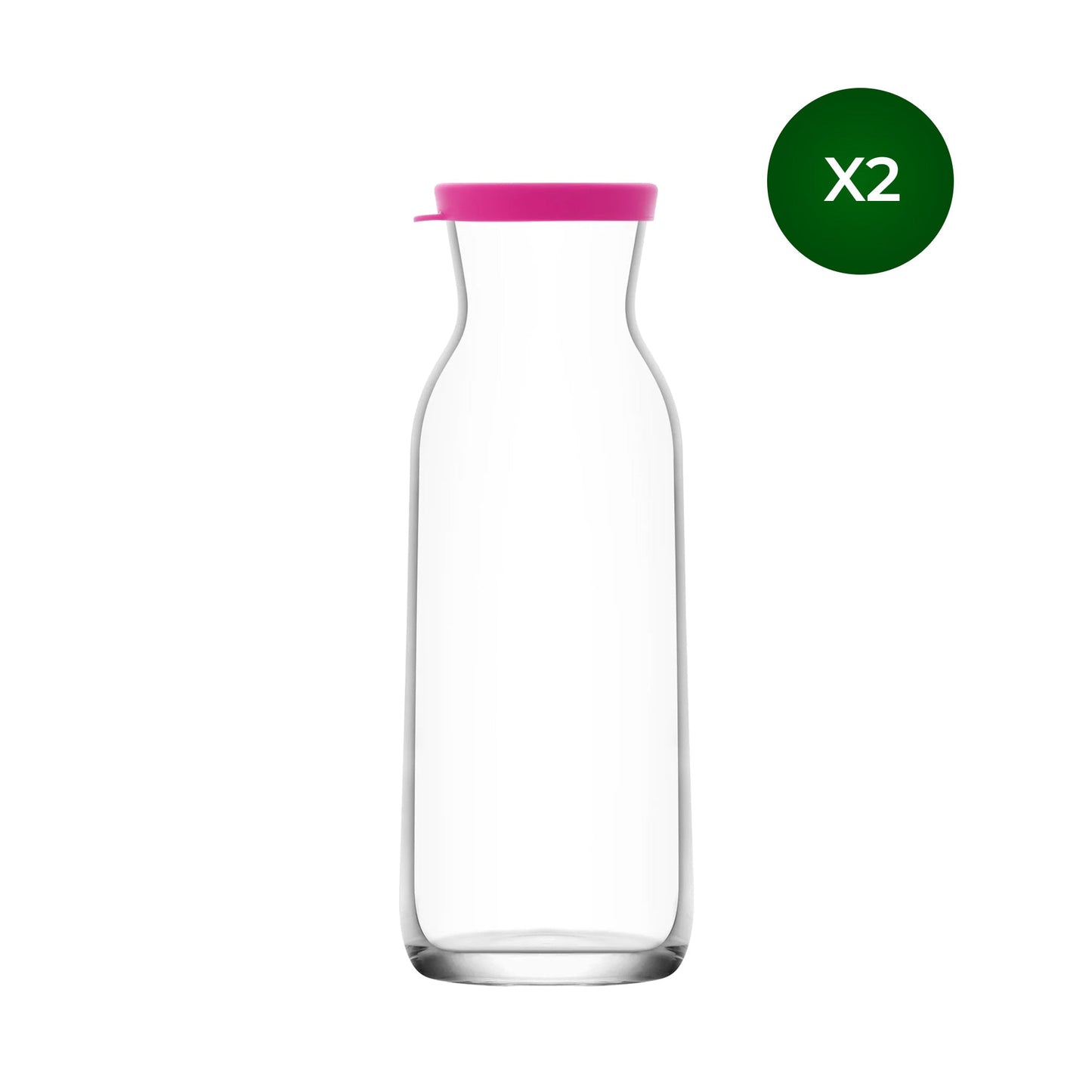 LAV Fonte Glaskaraffe Detailansicht klares Glas für Getränke