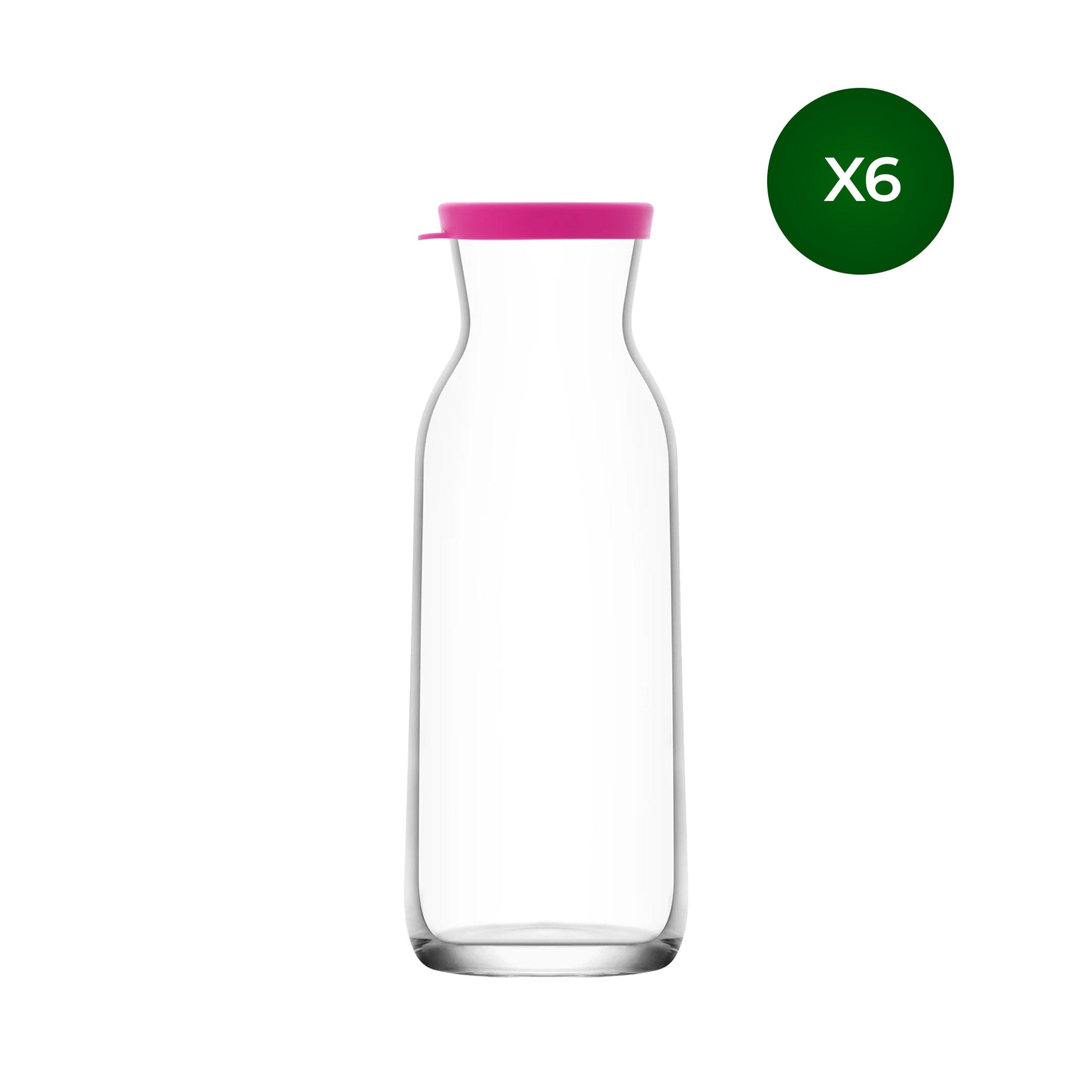 Glaskaraffe transparent 1200 ml für moderne Haushalte und Tisch