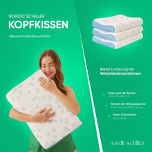 Designansicht des HELDENA Cooler Visco Nackenstützkissens 60 x 40 cm