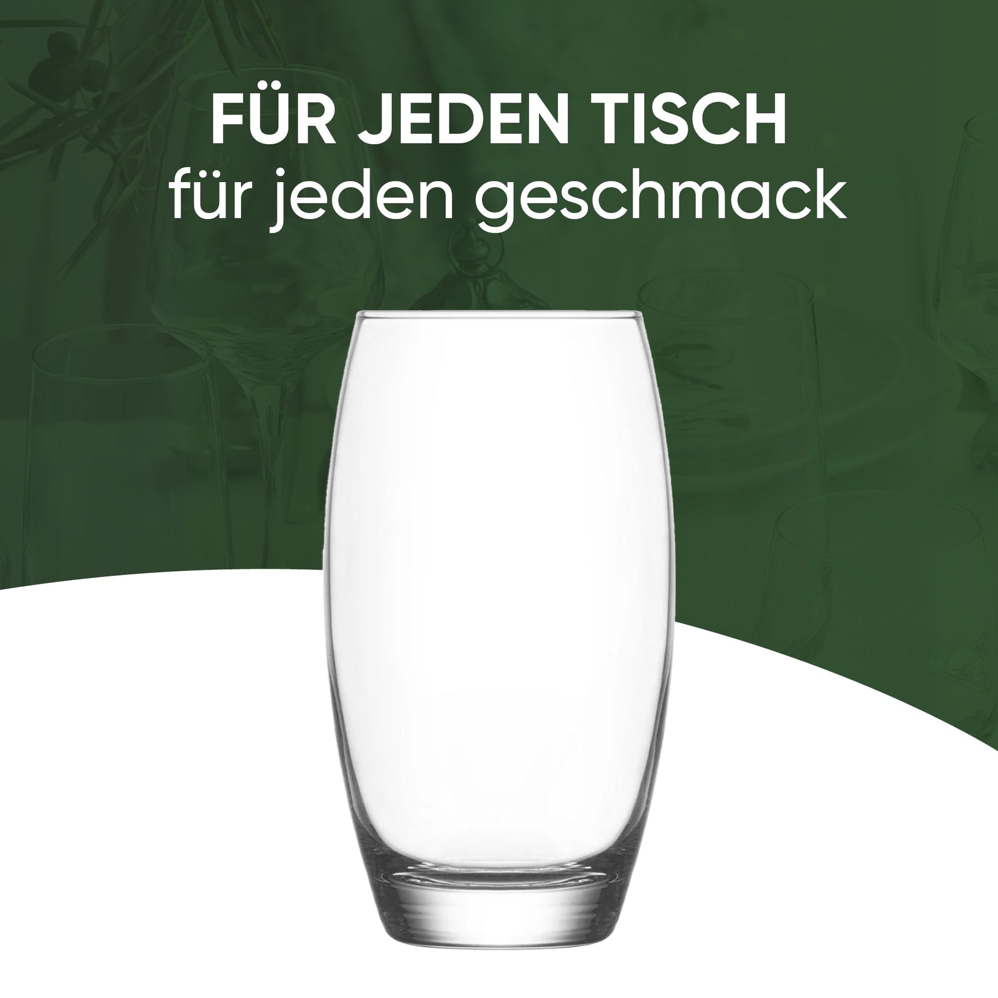 Transparente LAV Empire Wassergläser in zwei Größen für Alltag und gedeckte Tische